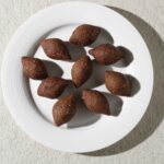 Plate of crispy plant-based Kibbeh stuffed with vegan minced meat – Amoria Foods
